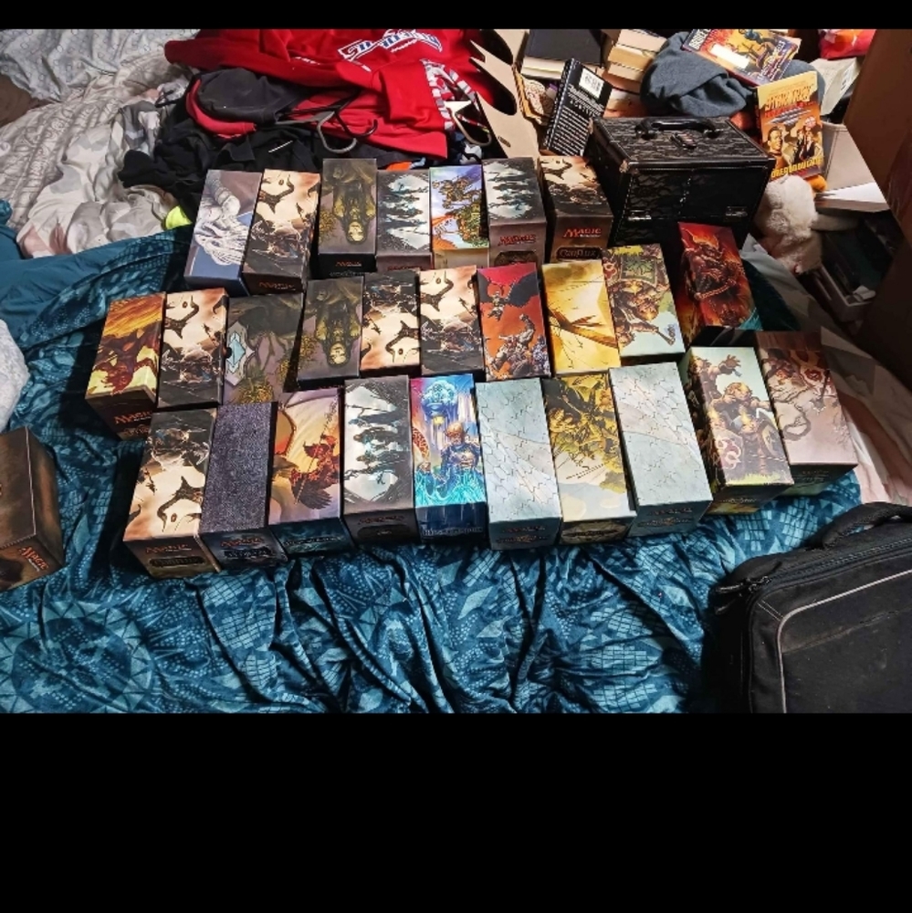 Mtg "empty" fat backs. (Boxes) 27 in total
